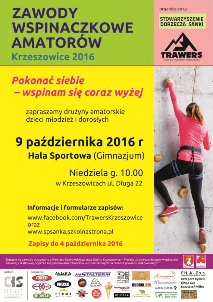 Pierwsze Zawody Wspinaczkowe Krzeszowice 2016