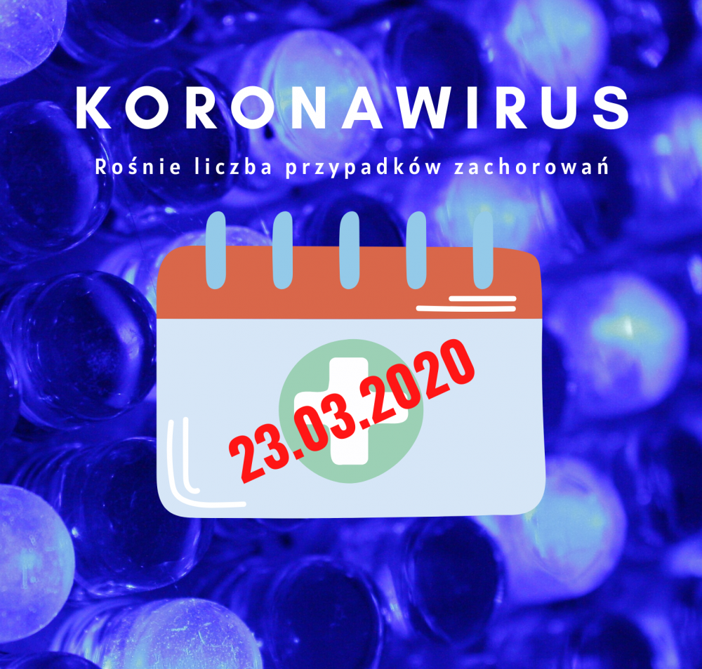Koronawirus – informacja na dzień 23.03.2020 r.