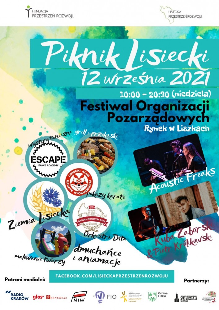 Już w najbliższą niedzielę Piknik Lisiecki – Festiwal lokalnych inicjatyw!