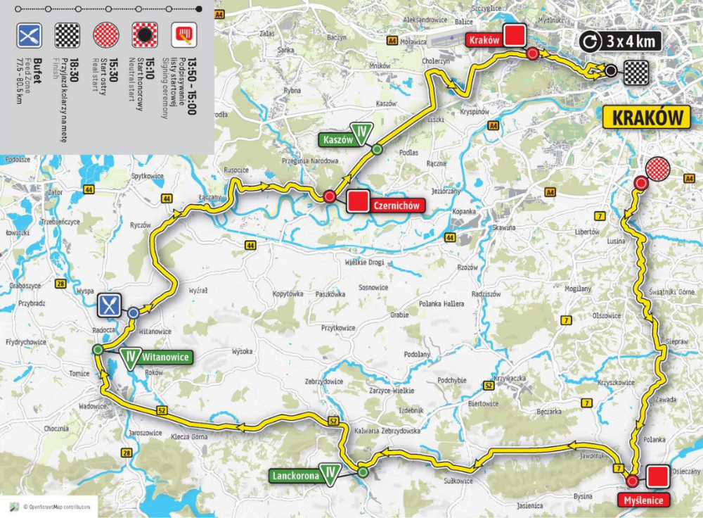 76. Tour de Pologne (3-9 sierpnia 2019r.) - planowane utrudnienia w ruchu drogowym i aglomeracyjnym.